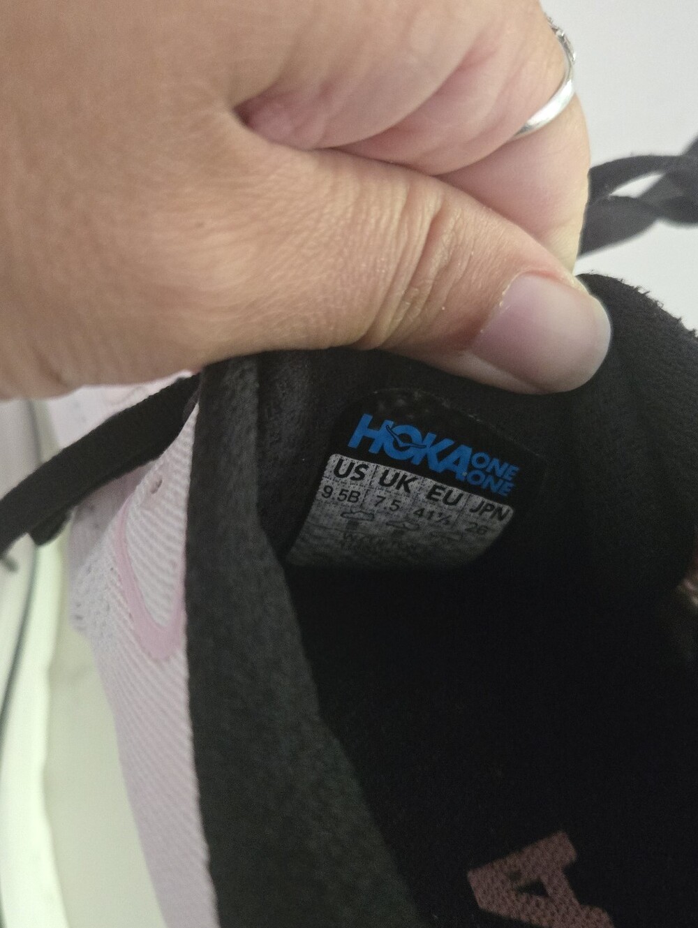 Hoka One Clifton 10 Athletic Running Walking Sneakers Shoes Pink Black Size 9.5 - Picture 6 of 10